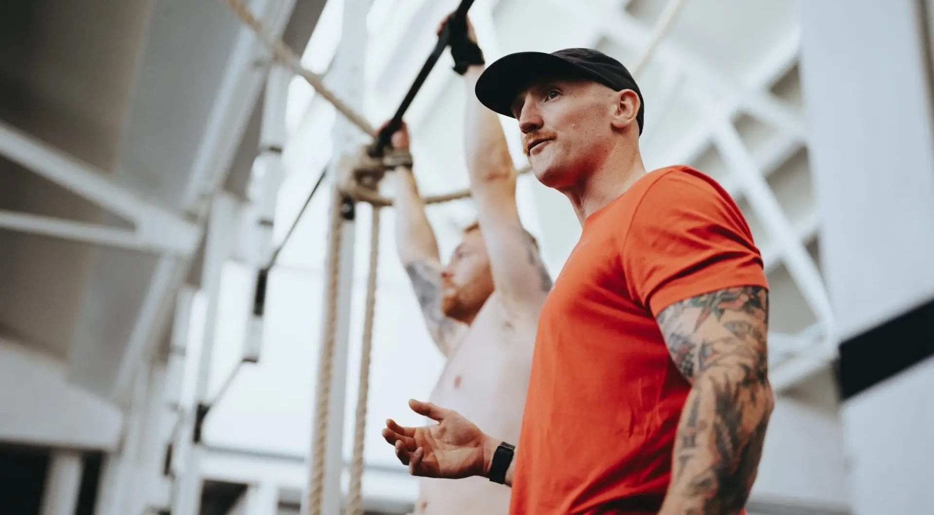 man receiving motivation and support